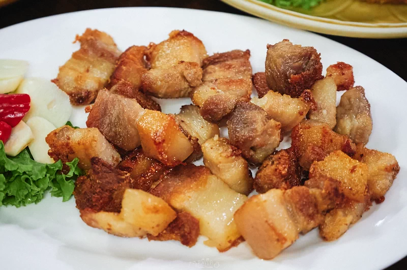 Sauteed salted pork belly